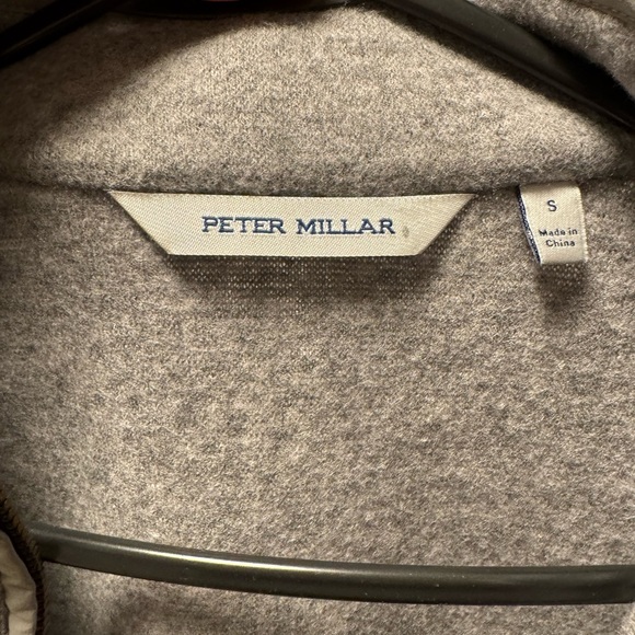 Peter Millar Men's Light Gray Zip-Up Sweater Vest - Picture 3 of 5